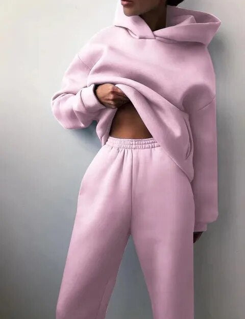 Helene | Comfortabele Dames Joggingpak met Hoodie en Joggingbroek