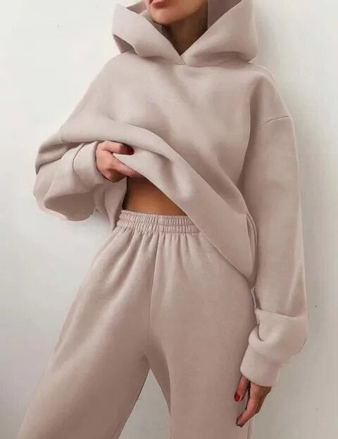 Helene | Comfortabele Dames Joggingpak met Hoodie en Joggingbroek