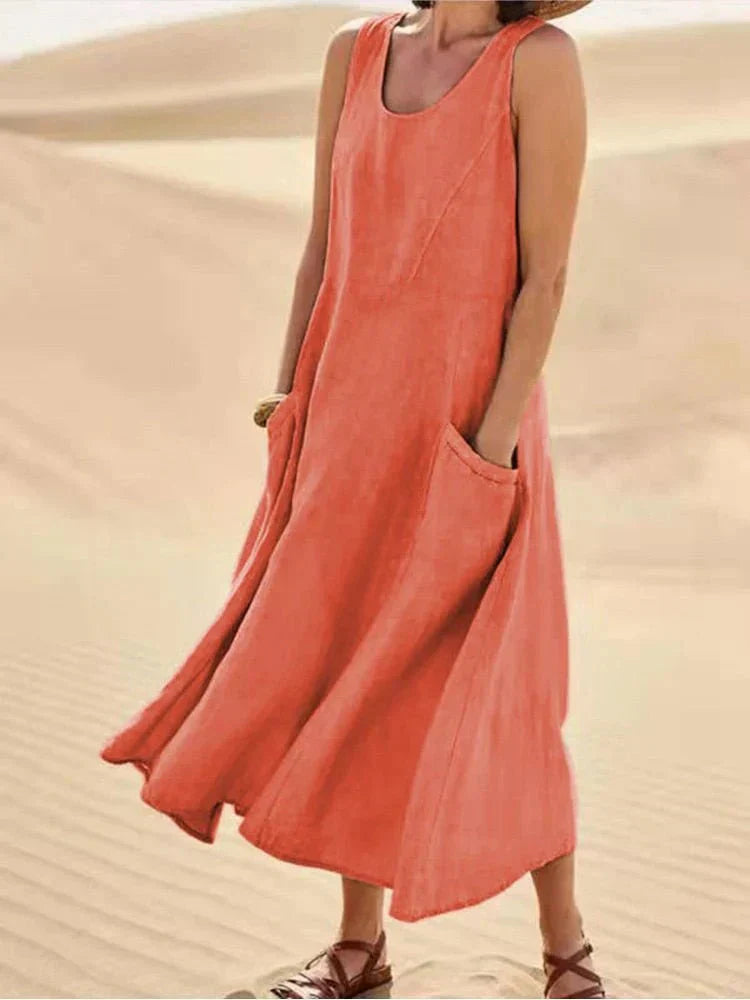 LUCY | Casual Maxi-jurk met Zakken
