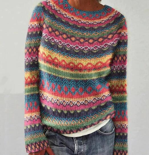 Lucille | Retro Gebreide Trui voor Dames – Warm en Comfortabel