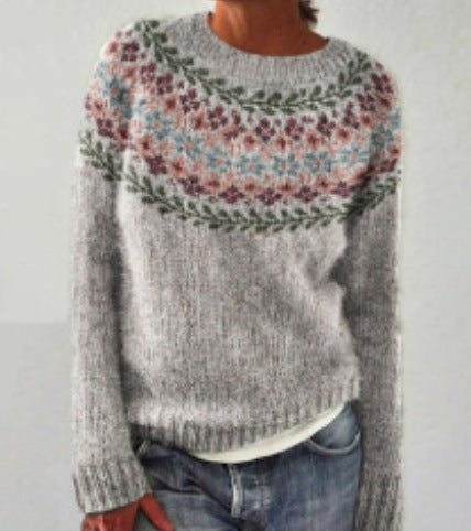 Lucille | Retro Gebreide Trui voor Dames – Warm en Comfortabel