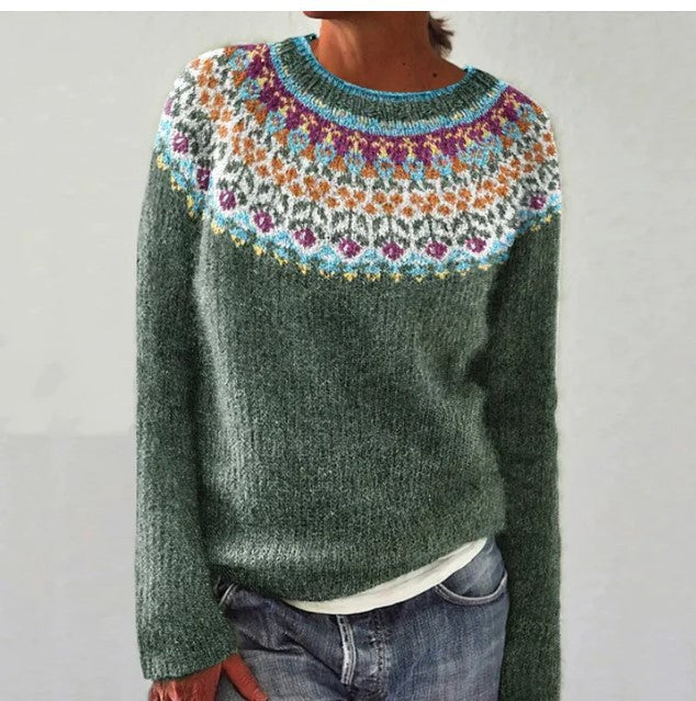 Lucille | Retro Gebreide Trui voor Dames – Warm en Comfortabel
