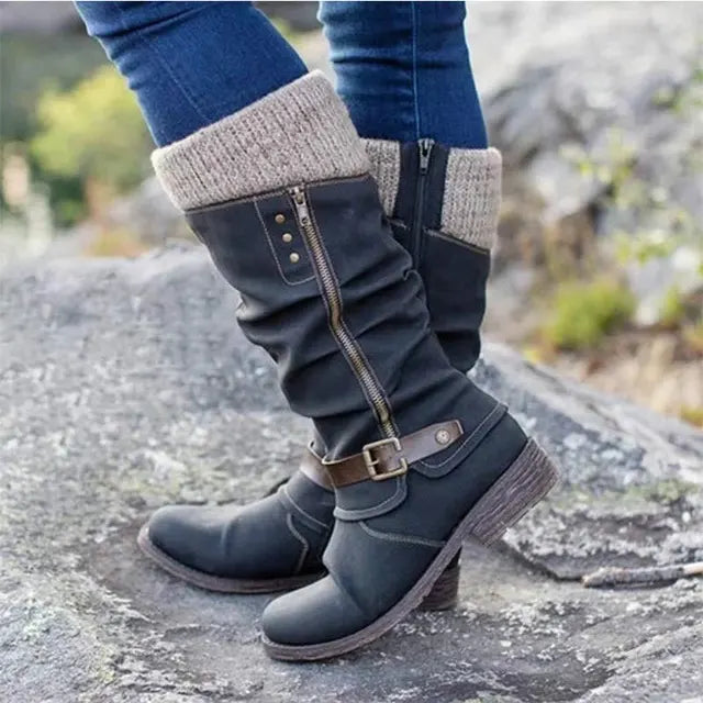 Heidi | Dameslaarzen met platte hak Winter