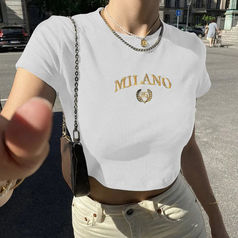 Juliane | Trendy Milano Crop Top voor Dames