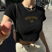 Juliane | Trendy Milano Crop Top voor Dames