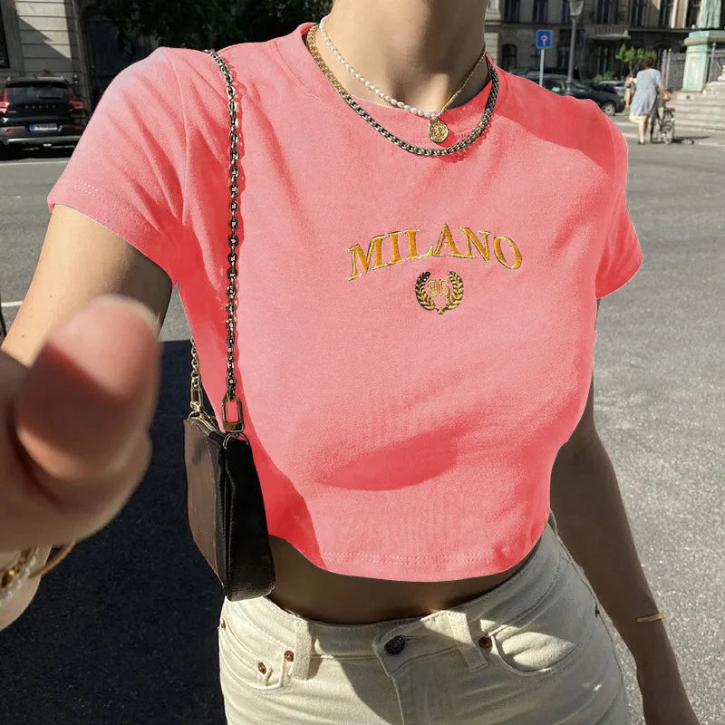 Juliane | Trendy Milano Crop Top voor Dames