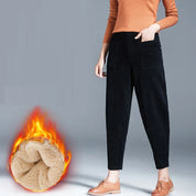 Tamara | Casual Warme wijde Broek met Fleece