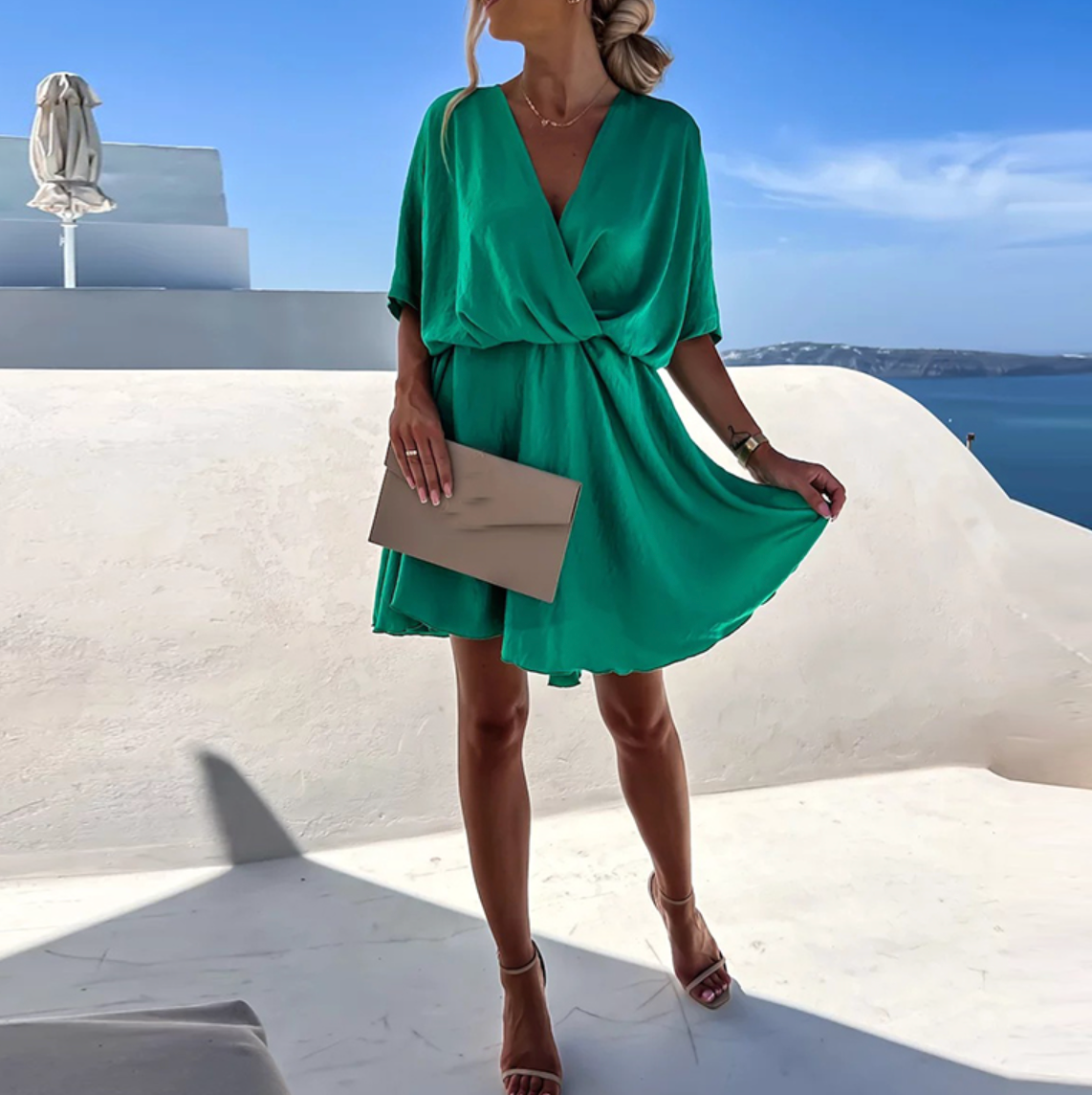 RYLEE | Luxueuze Satijnen Wikkeljurk