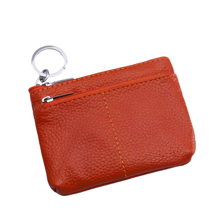 KeyPouch Luxe | Compacte Leren Sleutel- en Muntportemonnee