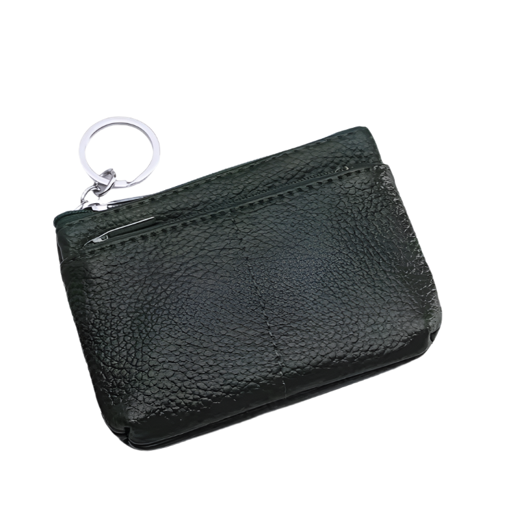 KeyPouch Luxe | Compacte Leren Sleutel- en Muntportemonnee