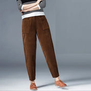 Tamara | Casual Warme wijde Broek met Fleece