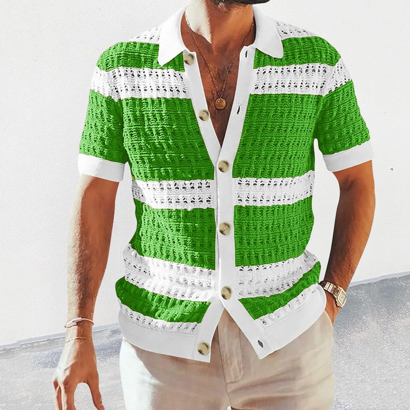 Jake | Casual Gebreid Shirt