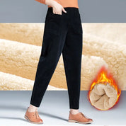 Tamara | Casual Warme wijde Broek met Fleece