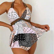 Sophie | Stijlvolle Bandana Print Zwemkleding Cover-Up