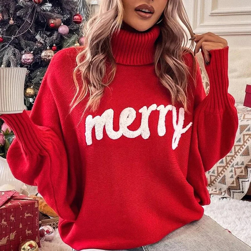 Cindy | Warme Feestelijke Dames Coltrui voor Kerst