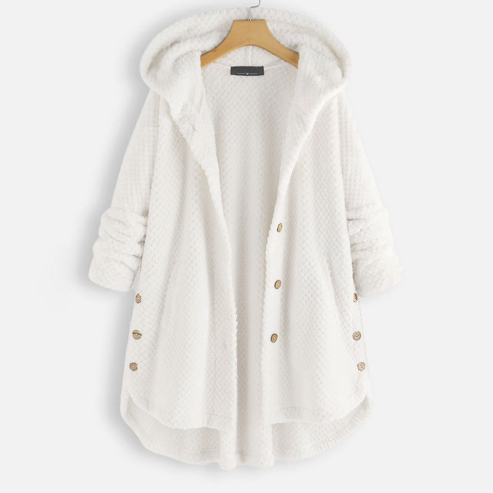 Alexa | Unisex Winter Omkeerbare Fleece Jas met capuchon