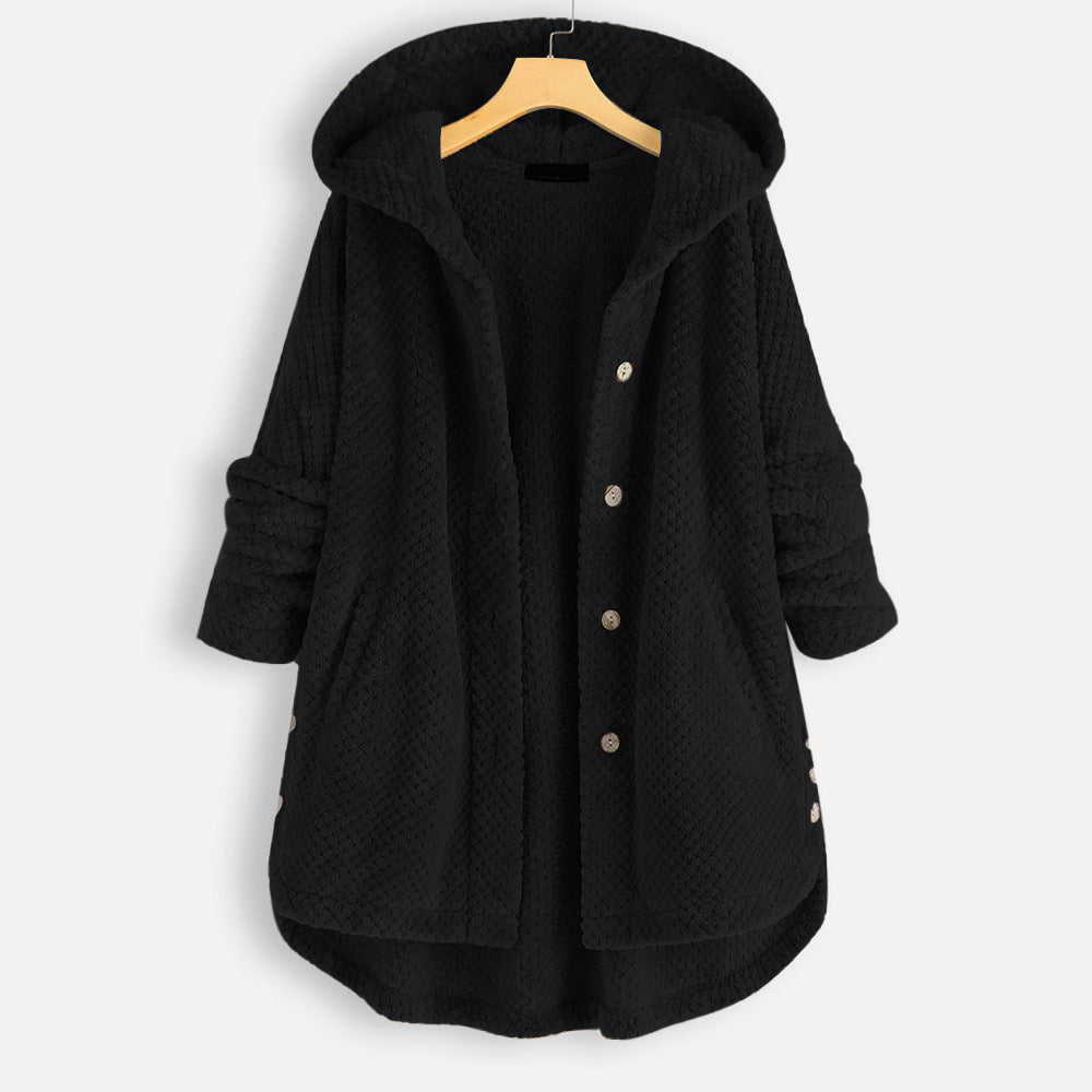 Alexa | Unisex Winter Omkeerbare Fleece Jas met capuchon
