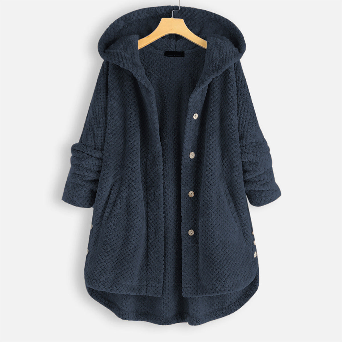 Alexa | Unisex Winter Omkeerbare Fleece Jas met capuchon