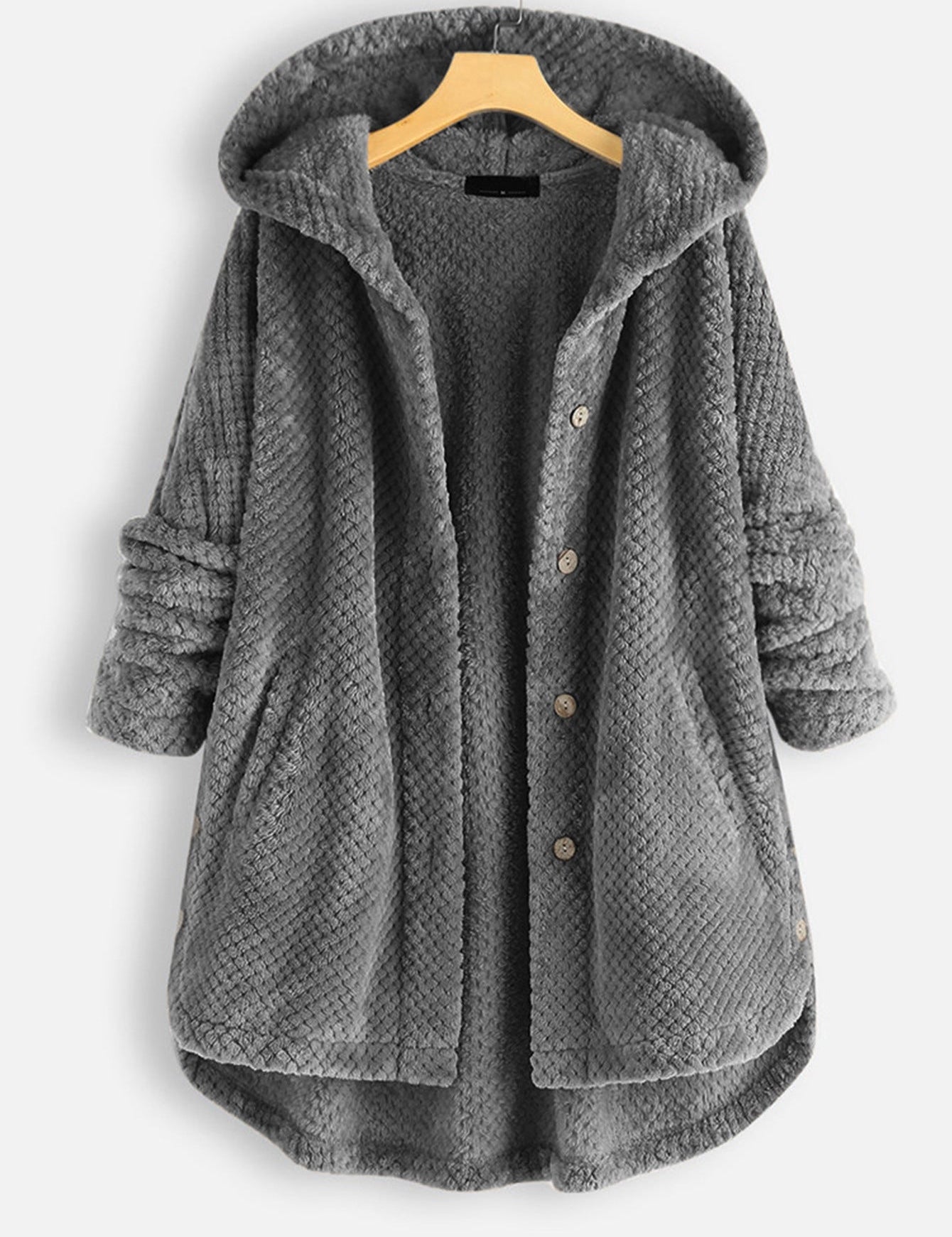 Alexa | Unisex Winter Omkeerbare Fleece Jas met capuchon