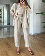 Aoife | Comfortabel Blouse en Broek Set voor Stijlvolle Ontspanning