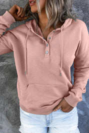 Amari | Warme Fleece Trui met Capuchon en Knopen