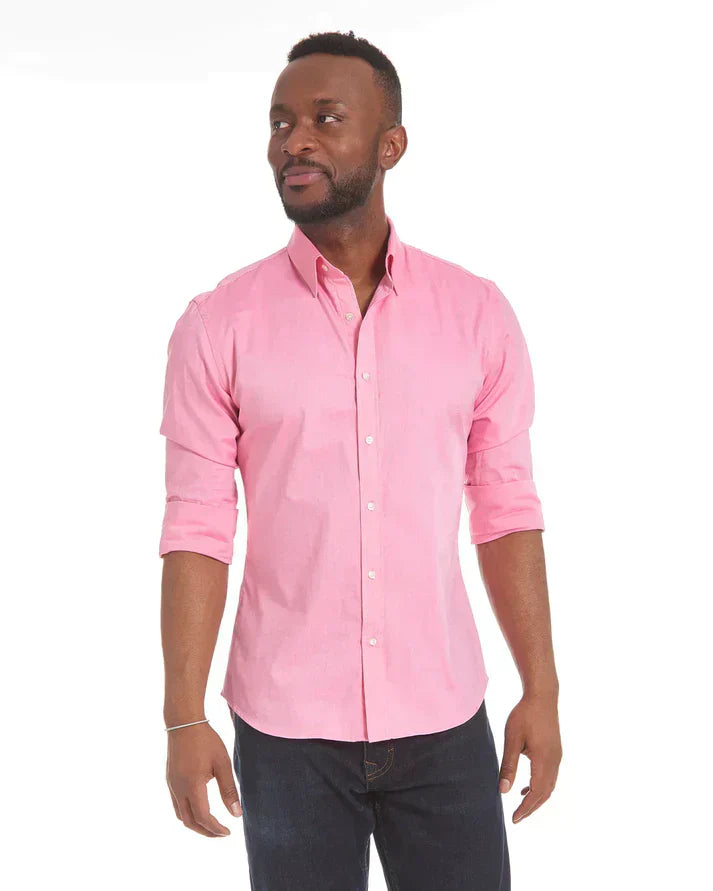 Jeroen | Slim-fit Overhemd met Stretch en Knoopsluiting