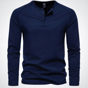 Stephen | Stijlvol Heren Henley Shirt voor Ontspannen Comfort