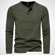 Stephen | Stijlvol Heren Henley Shirt voor Ontspannen Comfort