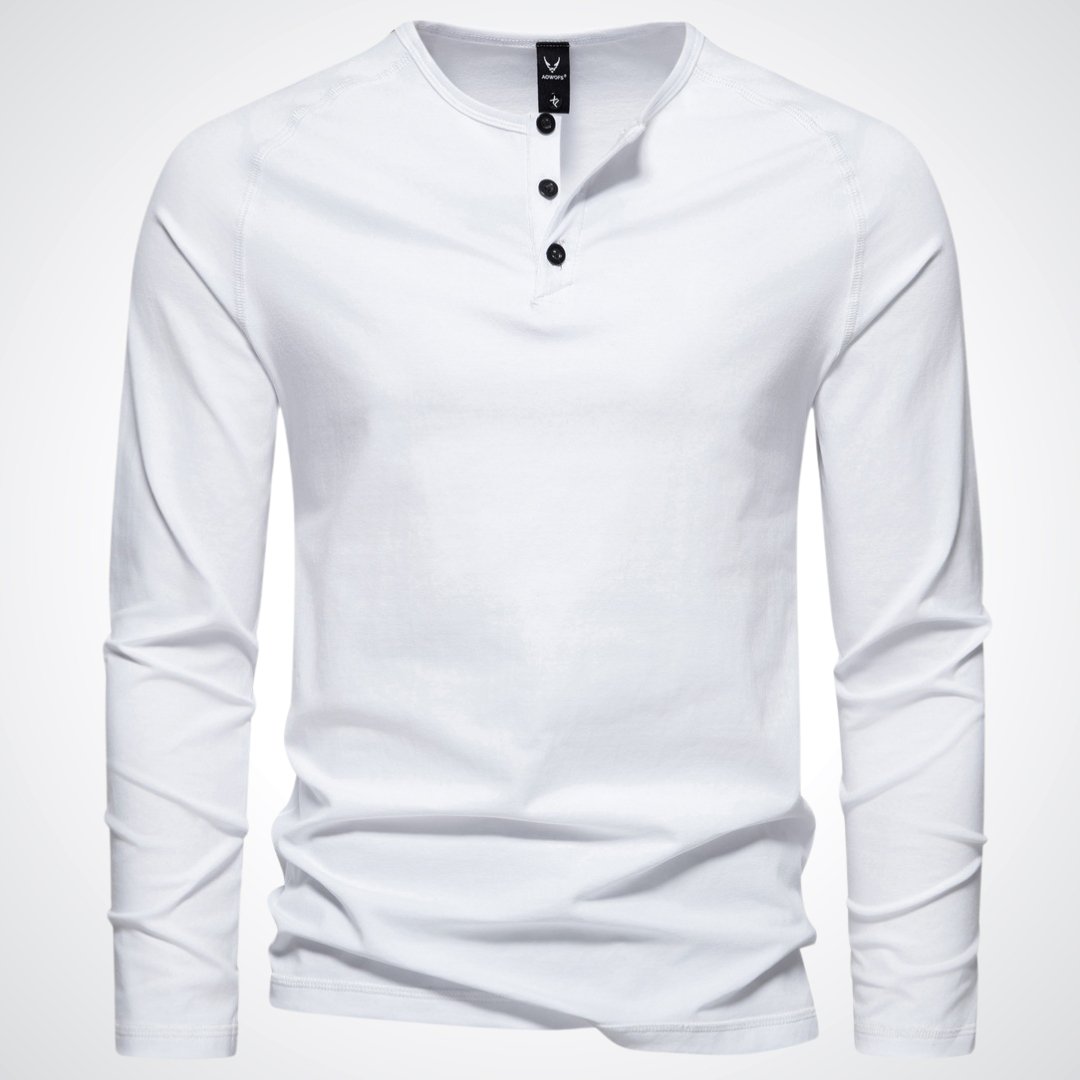 Stephen | Stijlvol Heren Henley Shirt voor Ontspannen Comfort