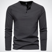 Stephen | Stijlvol Heren Henley Shirt voor Ontspannen Comfort