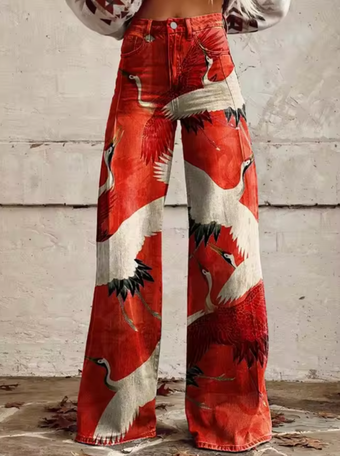 Marja | Stijlvolle Hoge Taille Broek met Unieke Prints