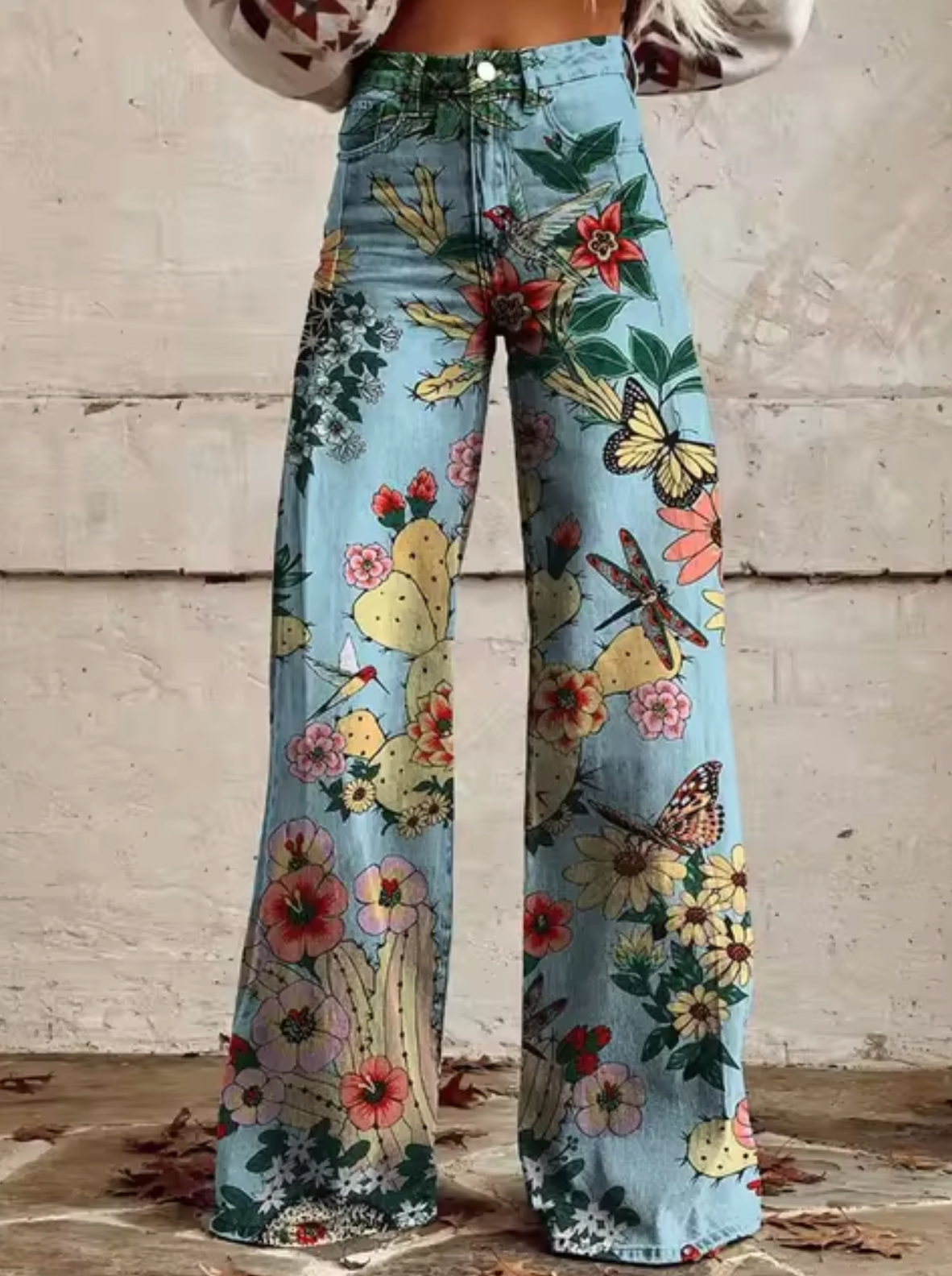 Marja | Stijlvolle Hoge Taille Broek met Unieke Prints