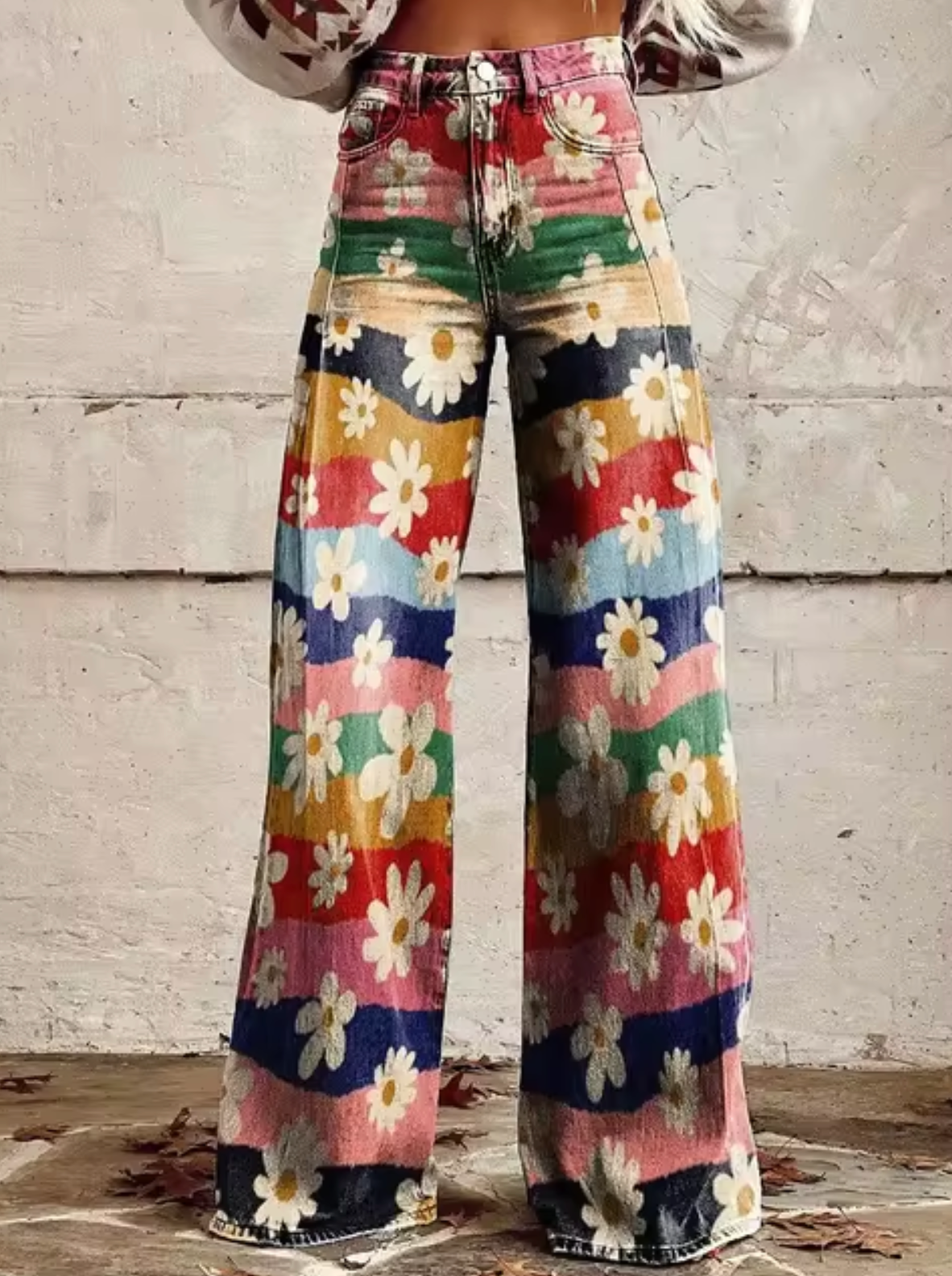 Marja | Stijlvolle Hoge Taille Broek met Unieke Prints
