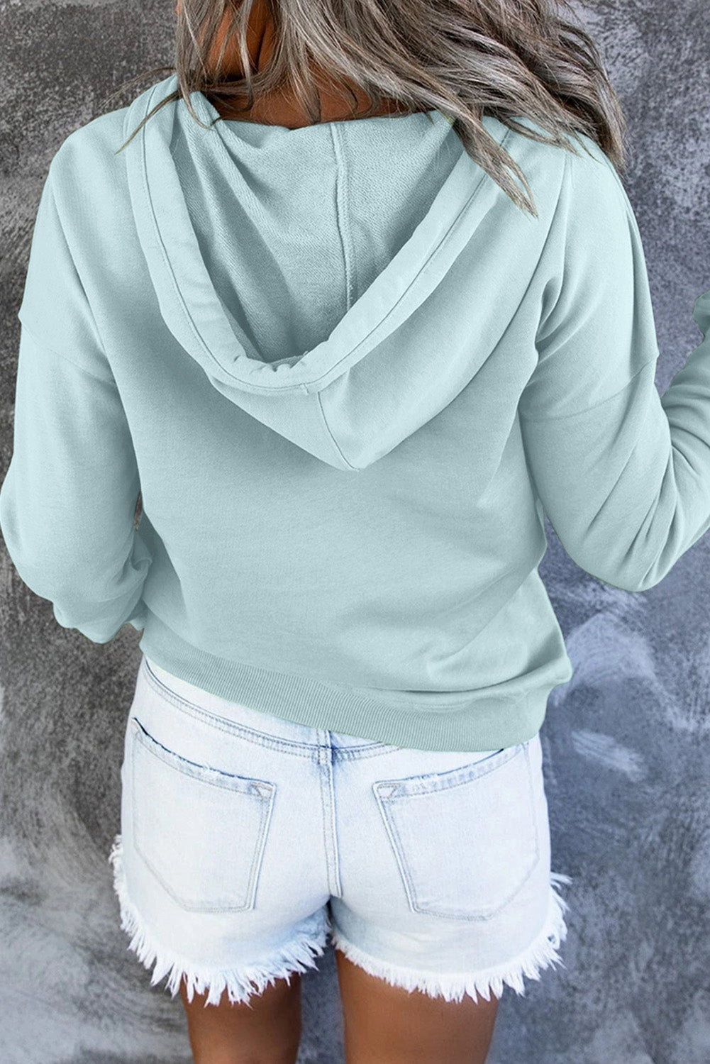 Amari | Warme Fleece Trui met Capuchon en Knopen