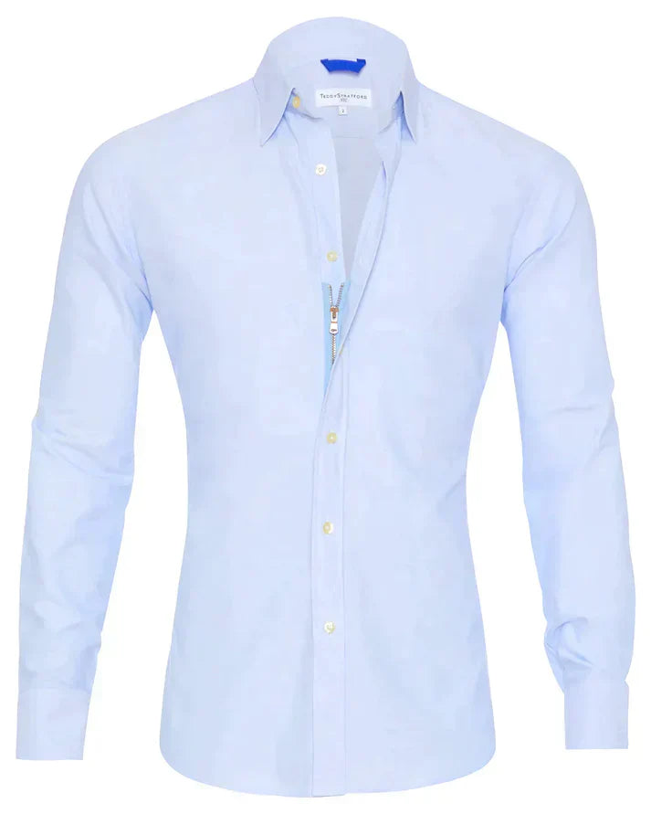 Jeroen | Slim-fit Overhemd met Stretch en Knoopsluiting