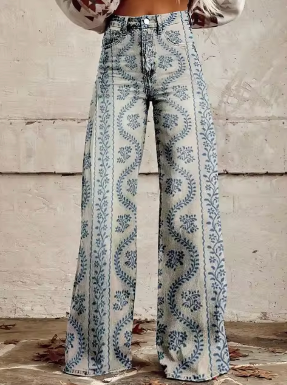 Marja | Stijlvolle Hoge Taille Broek met Unieke Prints