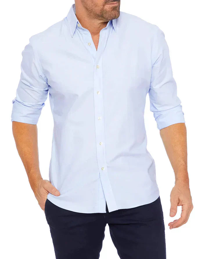 Jeroen | Slim-fit Overhemd met Stretch en Knoopsluiting