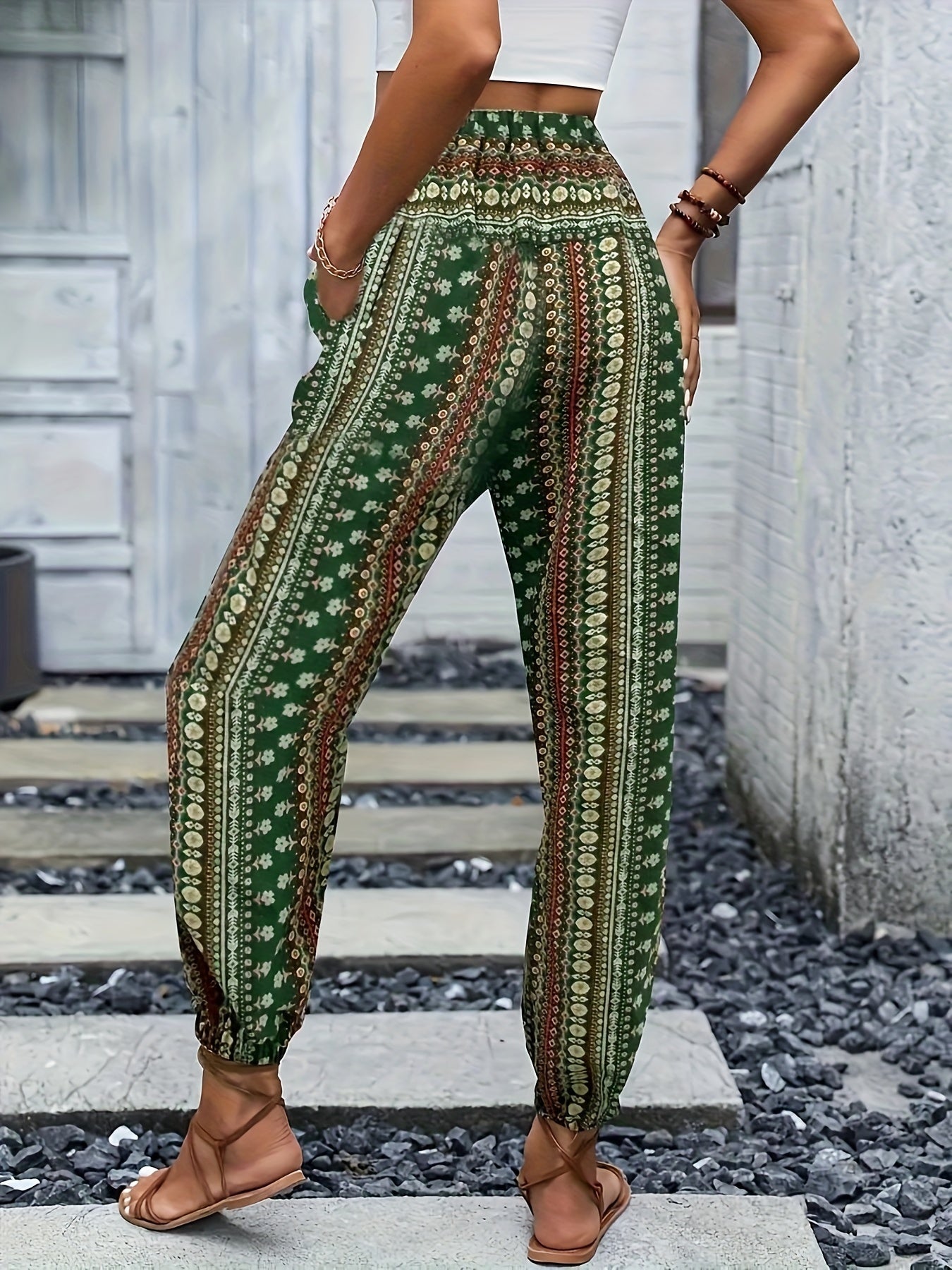 Faye | Hoog-Taille Printbroek – Instant Boho Vibe