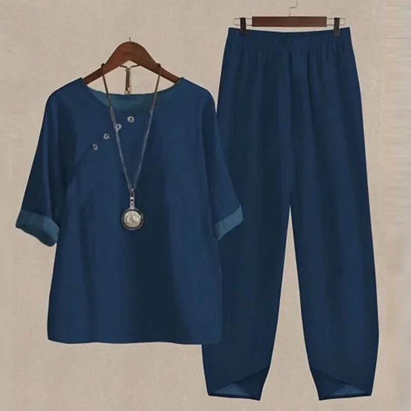 Alice | Moderne Bedrukte Outfit - Ontspannen Pasvorm voor Elke Dag