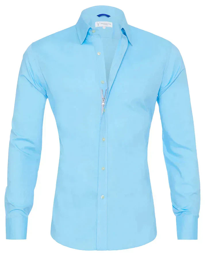 Jeroen | Slim-fit Overhemd met Stretch en Knoopsluiting