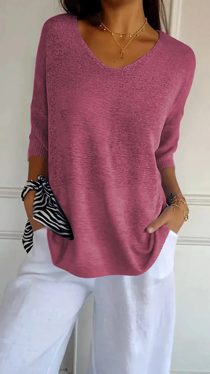 Florine | Comfortabele V Hals Trui