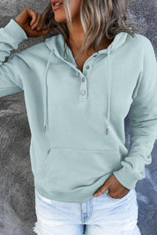 Amari | Warme Fleece Trui met Capuchon en Knopen