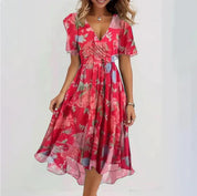 EVA | Elegante Maxi V-hals Jurk