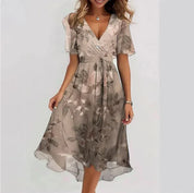 EVA | Elegante Maxi V-hals Jurk