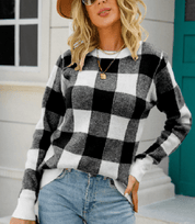 Zesa | Comfortabele Geruite Longsleeve voor dames