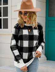 Zesa | Comfortabele Geruite Longsleeve voor dames