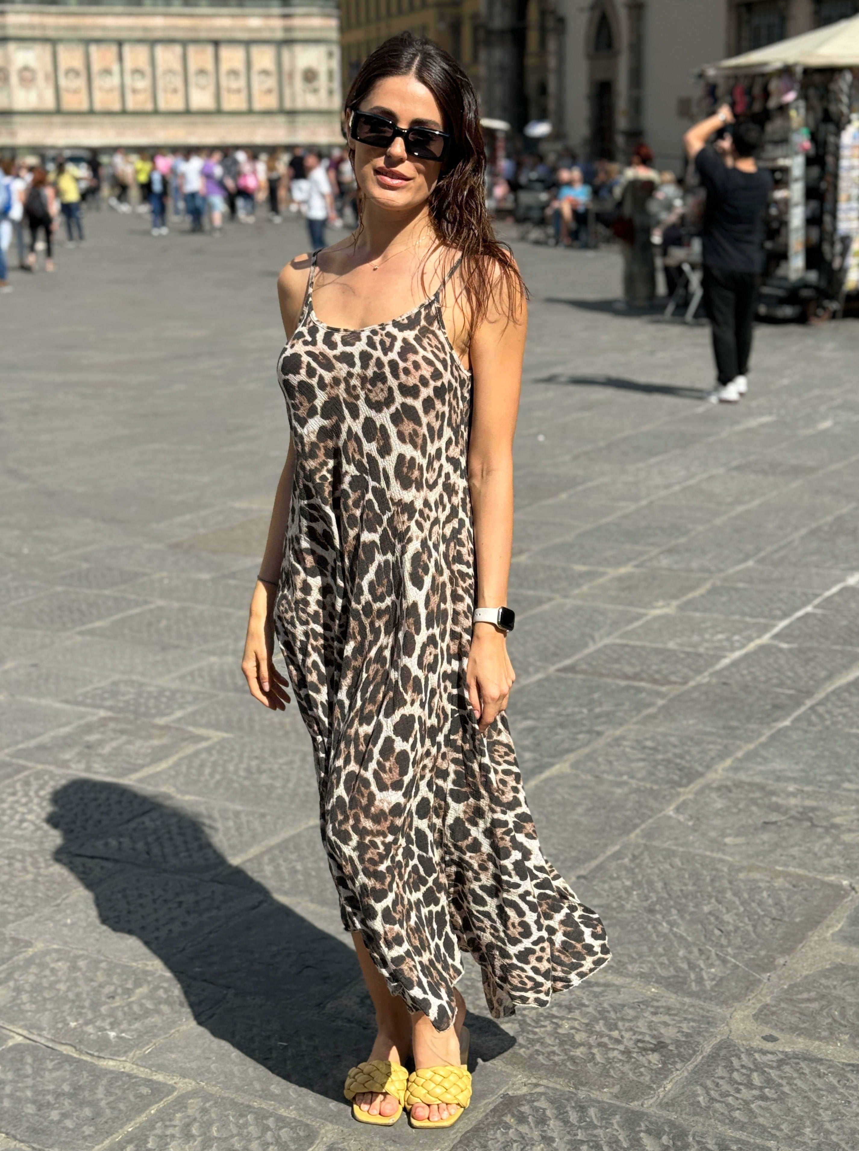 Meva |  Luipaard print Jurk