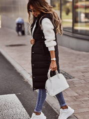 Selene | Comfortabel lange Gewatteerde Damesbodywarmer