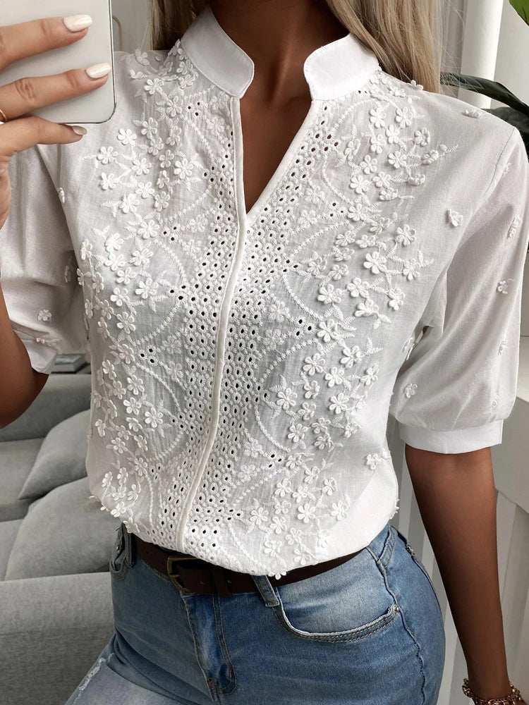 Dianthe | Blouse V-Hals Chic