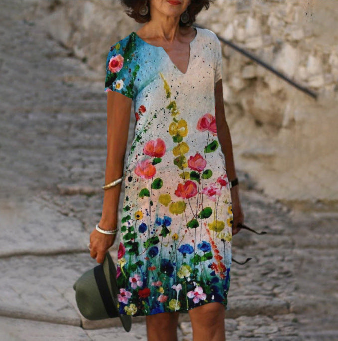 SARAH | Elegante Zomer V-hals Jurk